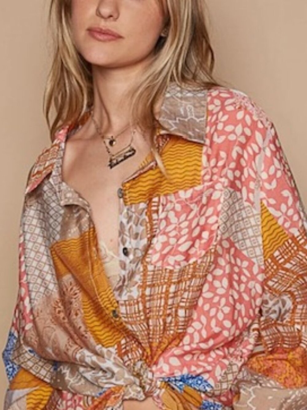 NWT POL Multi Patterned Button Down - Picture 6 of 15